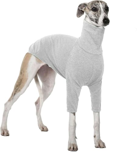 Teesho Hunde Shirt Hundepullover Grosse Hunde Winterpullover Hundepullover (creamgrau/L) von Teesho