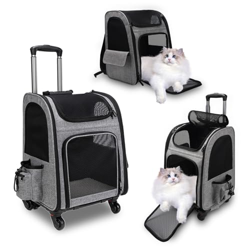 Rucksack für Katzen und Katzen, mit Rädern, für Hunde und Katzen bis zu 15 kg, ideal für Spaziergänge, Reisen und Besuche beim Tierarzt Rucksack für Katzen und Katzen, mit Rädern, für Hunde und Katzen bis zu 15 kg, ideal für Spaziergänge, Reisen und Besuche beim Tierarzt von Tefola