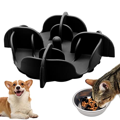 Hund Puzzle Feeder, Rutschfester Silikon Puzzle Napf, Rutschfester Slow Feeder Katzennapf, Erhöhter Hundenapf, Hundefutternäpfe, Langsamer Napf, Welpennapf, Puzzle Feeders Teksome von Teksome