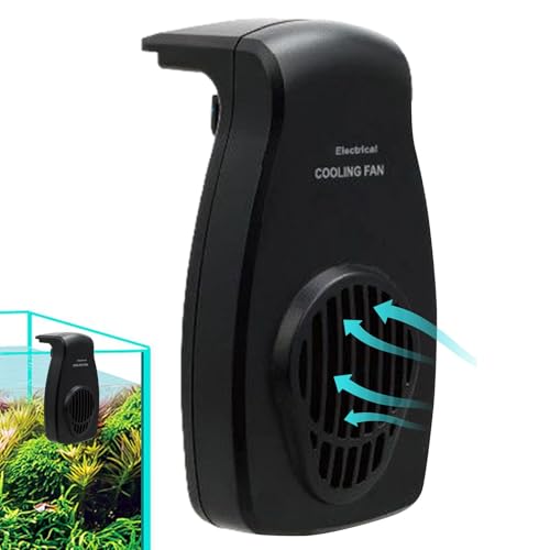 Teksome Aquarium-Kühlventilator, Kühler für Aquarium,2 Windgeschwindigkeits-Aquarium-Kühlventilatoren, Aquarium-Kühlventilatoren - Kompakter Aquarium-Kühler, Aquarium-Ventilator, Kühler für 15–25 cm von Teksome