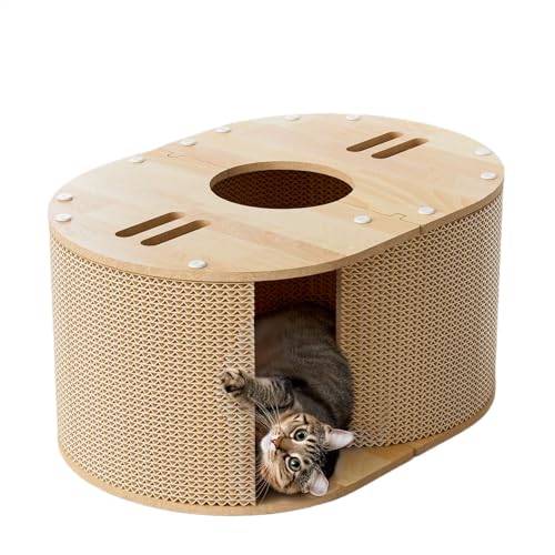 Teksome Cat Scratch Lounge Pad, Katzenkratzer | Kätzchen Klauenkratzer Bettbrett - Katzenkratzerbett Möbelschutz für Zuhause neben dem Kletterrahmen von Teksome