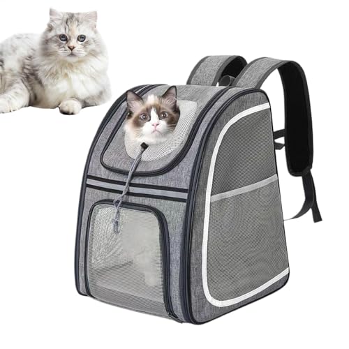 Teksome Hund Reisetasche, Haustier Rucksackträger - Atmungsaktives Welpen -Rucksack weicher Katzenträger - Reflektierender Strip Hunde Reise Beutel Storage Daypack für Welpenkätzchenspielzeug Snacks von Teksome