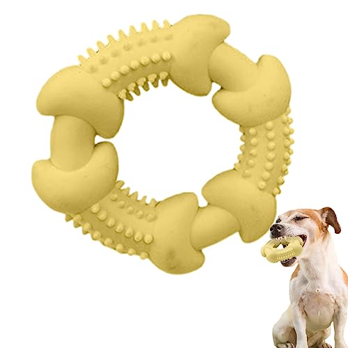 Teksome Hunde-Beißringe – TPR-Kauspielzeug – -Kauspielzeug für Hunde, ideal für das Training der Zahngesundheit, langlebig, sicher von Teksome