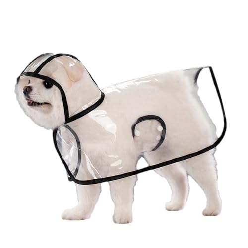 Teksome Hunde-Regenjacke,Hunde-Regenmantel | wasserdichte Haustier-Regenmäntel mit Poncho-Kapuze,wasserdichte Haustier-Regenmäntel, tragbarer transparenter Hunde-Regenmantel, Regenjacke für Hunde von Teksome