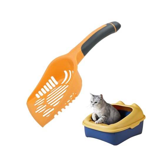 Teksome Katzenkotschaufel – Katzen- und Hundekotschaufel, tragbare Katzenkotschaufel und Katzenstreuschaufel für Katzen, Haustiere, Katzentoilette von Teksome
