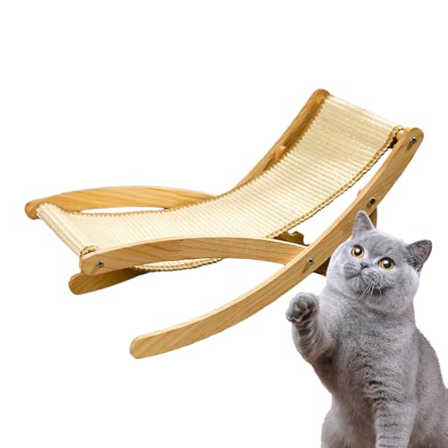 Teksome Katzenkratzstuhl | Haustierstuhl Mit Sisal Kratzfläche | Verstellbares Bett Faltbare Bequeme Möbel Für Innen Außen Boden Haushalt Teksome Katzenkratzstuhl | Haustierstuhl Mit Sisal Kratzfläche | Verstellbares Bett Faltbare Bequeme Möbel Für Innen Außen Boden Haushalt von Teksome