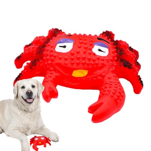 Teksome Kauspielzeug für Hunde zum Zahnen, Quietschendes Kauspielzeug für Hunde - Quietschender interaktiver Hundebeißring,Bissfestes, lustiges Kauspielzeug für Welpen, geeignet für kleine, von Teksome
