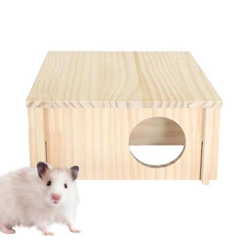 Teksome Mehrkammer-Hamsterhaus-Labyrinth – quadratisches 2-Zimmer-Groß-Tier-Tunnel-Tunnel-Kundspielzeug – kleine Haustiere Waldhaus für Zwerghamster, Syrische Hamster, Rennmäuse, Igel, Mäuse von Teksome