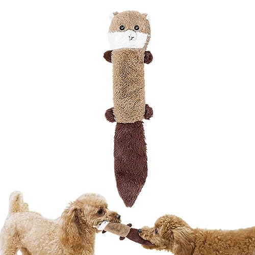 Teksome Quietschendes Hundespielzeug – Beißspielzeug für Hunde, Waschbär-Plüsch, Quietschspielzeug, Kauspielzeug, Mehrzweck- und nützlich, weich für Katzen, Hunde, Kaninchen von Teksome