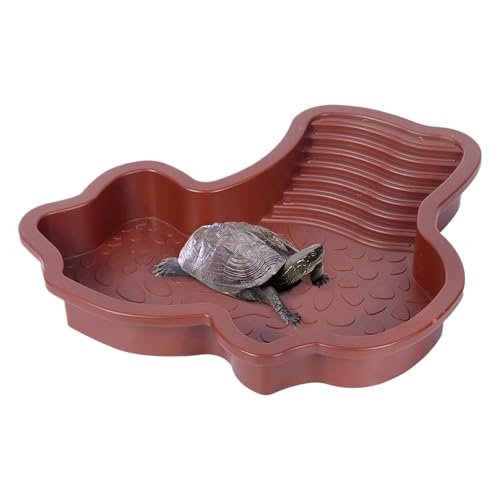 Teksome Schildkröten Pool,Schildkröten Wassernapf & Reptilien Badebereich - Badebecken Mit Sonnenterrasse & Futternapf Für Amphibien, Frösche, Bartagamen Und Geckos Teksome Schildkröten Pool,Schildkröten Wassernapf & Reptilien Badebereich - Badebecken Mit Sonnenterrasse & Futternapf Für Amphibien, Frösche, Bartagamen Und Geckos von Teksome