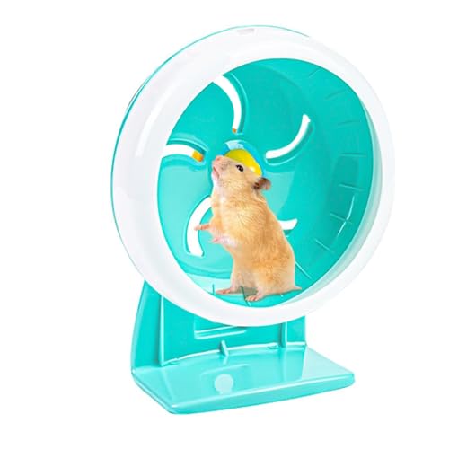 Teksome Silent Hamster Wheel - Leises Kleines Mausrad | Multifunktionales Kleintier-Trainingsbedarf, 7 Zoll Laufscheibe mit Rutschfester Oberfläche für Chinchilla, Maus, Eichhörnchen von Teksome