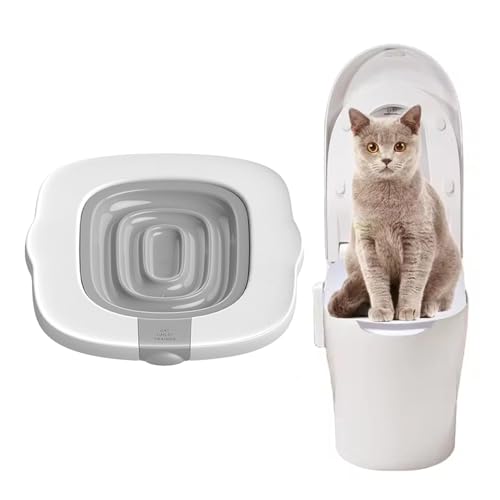 Teksome Toilettentraining für Katzen, Katzentoilettentraining | Universelles Katzentoiletten-Trainingssystem | Wiederverwendbares Kätzchen-Töpfchen-Zugsystem, Rutschfester von Teksome