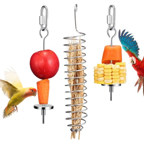 Teksome Vogelspielzeug für Conures, Vogelspielzeug, Futterhalter, Obstgabel, Edelstahl, Futtergabel, Futterspiel für Kaninchen, Sittiche, Nymphensittiche, Nymphensittiche, Unzertrennliche Teksome Vogelspielzeug für Conures, Vogelspielzeug, Futterhalter, Obstgabel, Edelstahl, Futtergabel, Futterspiel für Kaninchen, Sittiche, Nymphensittiche, Nymphensittiche, Unzertrennliche von Teksome