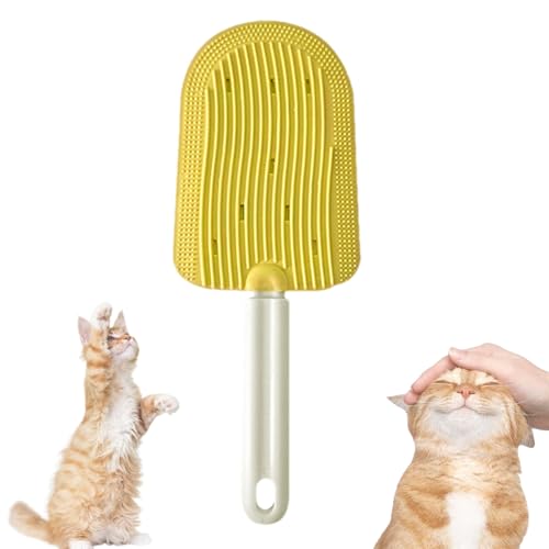 Tencipeda 2025 New Cat Tongue Comb, Celery Pets - Cat Tongue Comb, Cat Tongue Brush, Cat Brush for Matted Fur (Yellow) von Tencipeda