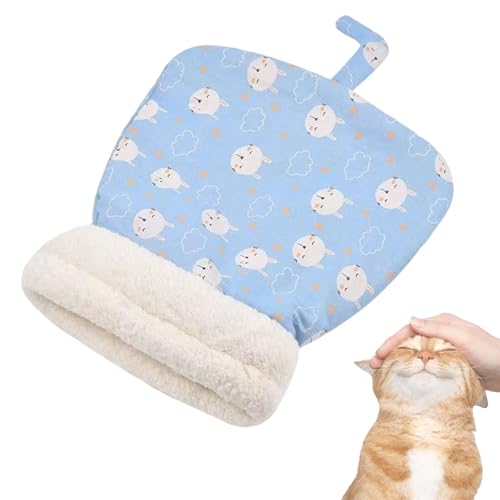 Tencipeda Cat Sleeping Bag for Indoor Cats, Warm Cat Sleeping Bag, Cat Winter Sleeping Bag, Cat Sleeping Bag, Cat Cave Bed (Blue) von Tencipeda