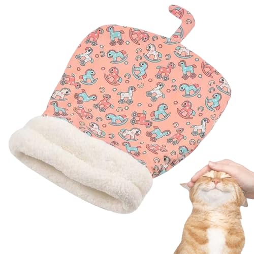 Tencipeda Cat Sleeping Bag for Indoor Cats, Warm Cat Sleeping Bag, Cat Winter Sleeping Bag, Cat Sleeping Bag, Cat Cave Bed (Pink) von Tencipeda