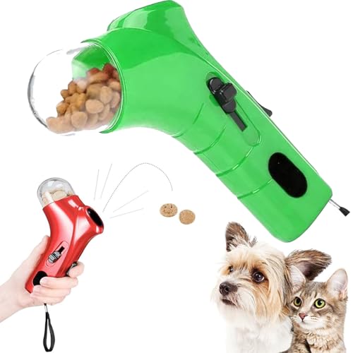 Tencipeda Cat Treat Guns Shooter, Pet Treat Launchers, Handheld Pet Treat Thrower for Exercise Training (Green) von Tencipeda