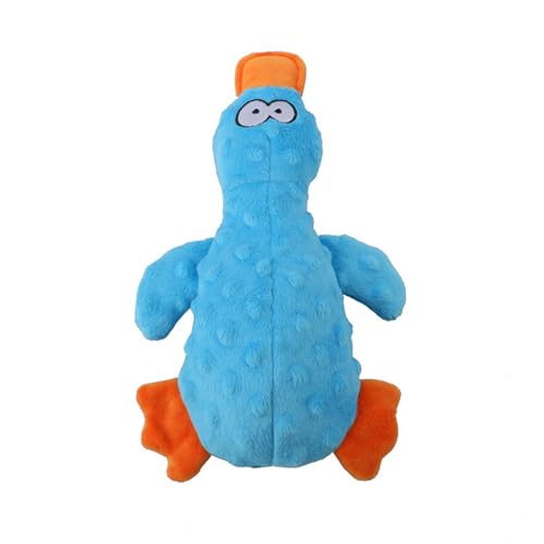 Tencipeda Dog Squeaky Toy Duck, Dog Toys for Aggressive Chewers, Tough Plush Dog Toys for Large Dogs, Dog Toys for Small, Medium and Large Breeds (Blue) von Tencipeda