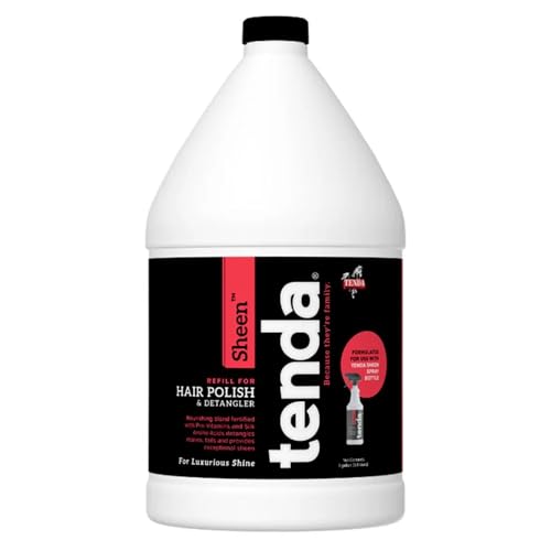 Tenda Sheen – 3,5 l – eine Formulierung, die bei allen Ausstellungspferden, Nutztieren und Hunden wirksam ist. von Tenda Horse Products LLC