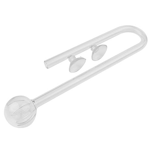 Tenlacum Transparenter Aquarium-Fischeinlauf mit Lilienfilter, Wasserpfeife, Sauerstoffzufuhr für Fischaquarien (12 mm) von Tenlacum