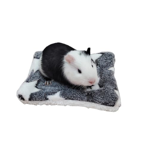 Teogneot Hamster Meerschweinchen Warme Bettmatten,Hamster Pad Fleece Matte Kleine Tiere Winter Schlaf Warm Bett Kissen Igel Haus Decke von Teogneot