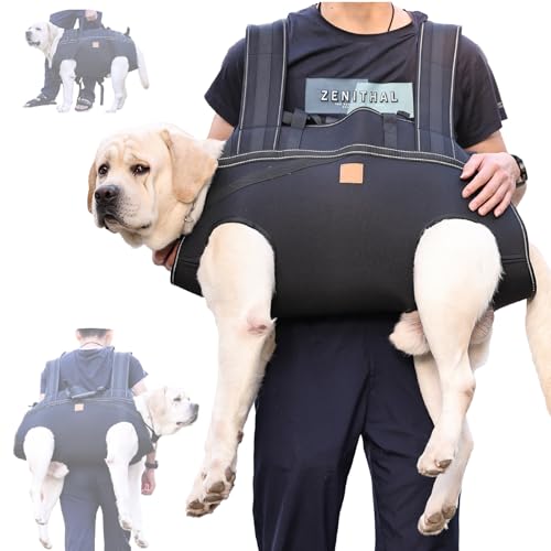 Hundegeschirr-Rucksack-Tragetasche für große Hunde – Ganzkörperschlinge mit Griff, Hundegeschirr für Gelenkverletzungen, Arthritis, Unterstützung der Hinterbeine, ideal für Treppen, Autos, ältere von Terapaton