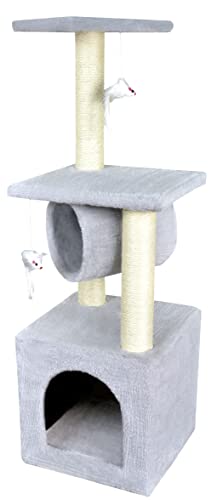 Katzenbaum Kratzbaum Katzenkratzbaum Natürlicher Sisal Kletterbaum Spielbaum 92 cm Terna von Terna