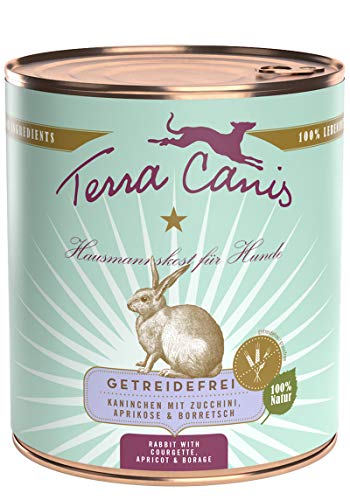 Kaninchen mit Zucchini, Aprikose & Borretsch, (1 x 800 g) von Terra Canis