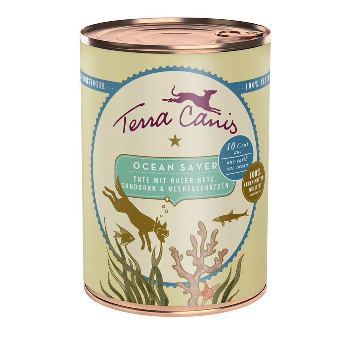 Terra Canis Ocean Lover – Ente mit Roter Bete, Sanddorn und Meeresschätzen 6x400g von Terra Canis