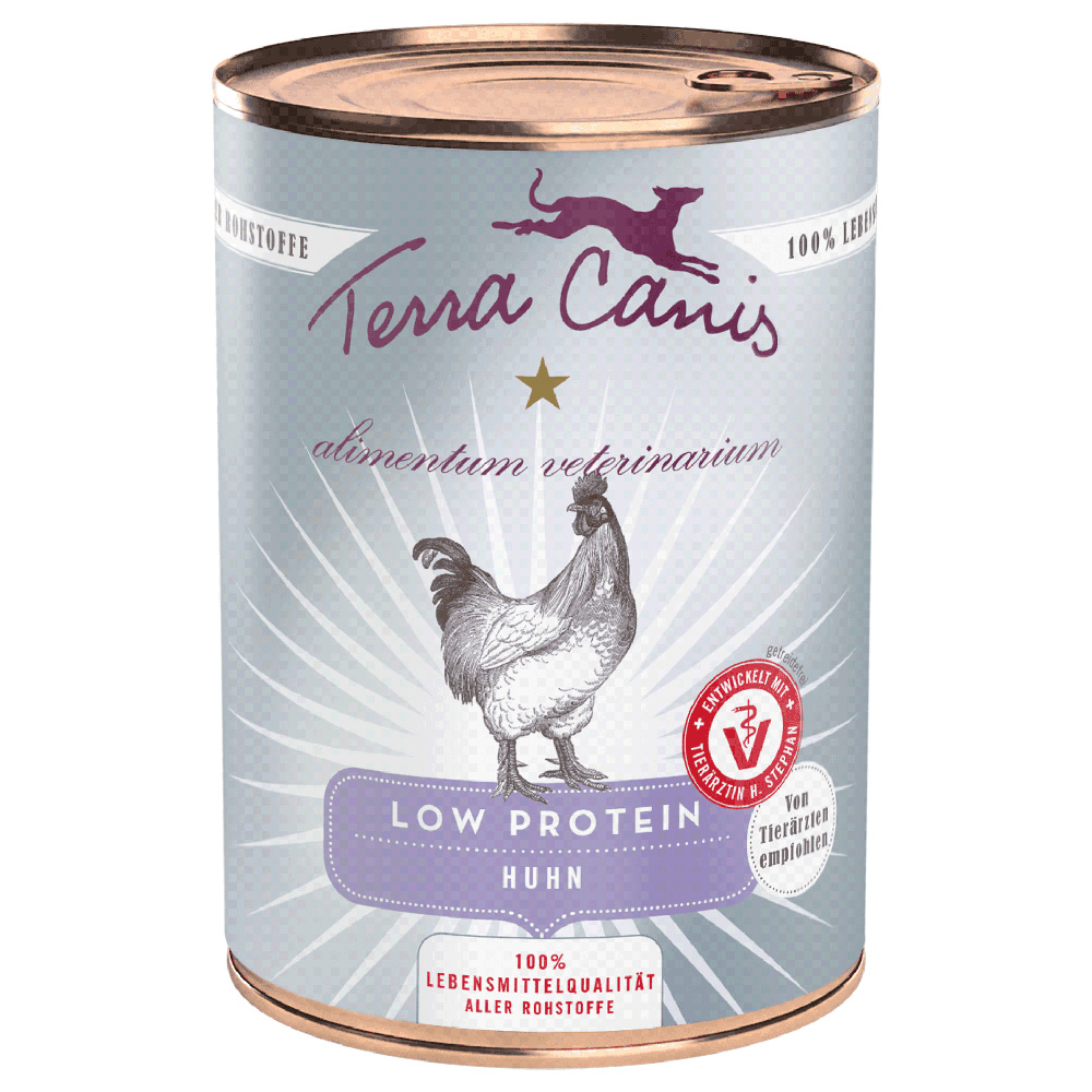 Sparpaket Terra Canis Alimentum Veterinarium Low Protein 12 x 400 g - Huhn von Terra Canis