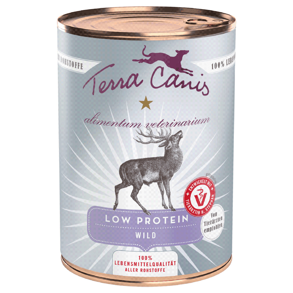 Sparpaket Terra Canis Alimentum Veterinarium Low Protein 12 x 400 g - Wild von Terra Canis