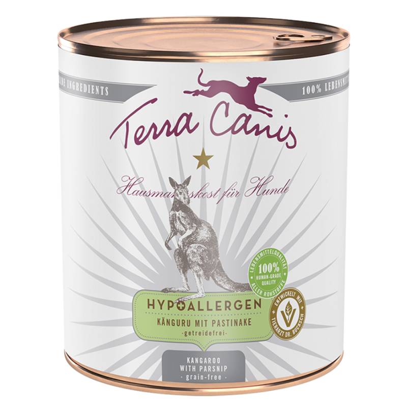 Sparpaket Terra Canis Hypoallergen 12 x 800 g - Känguru mit Pastinake von Terra Canis