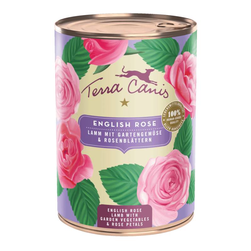 Sparpaket Terra Canis Menü Floralis 12 x 400 g - Englische Rose: Lamm von Terra Canis