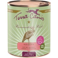 Sparpaket Terra Canis Vitality Menu 12 x 800 g - Pute mit Kastanie, Papaya & Lupine von Terra Canis