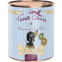 Sparpaket Terra Canis Welpenmenü 12 x 800 g - Huhn mit Kürbis, Kamille und Blütenpollen von Terra Canis