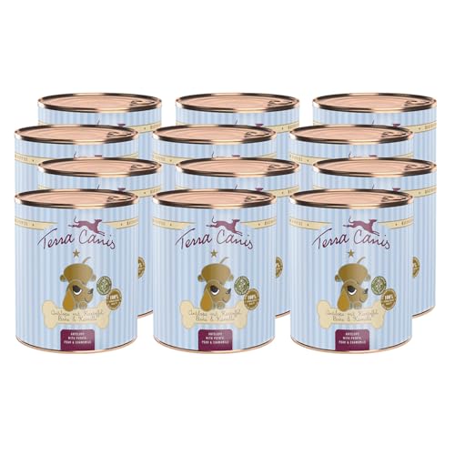 Terra Canis Antilope, Birne, Kastanie & Kamille - Welpen Nassfutter, 12x800g I Premium Hundefutter in 100% Lebensmittelqualität Aller Rohstoffe I Reichhaltig & gesund I Getreide - & glutenfrei von Terra Canis