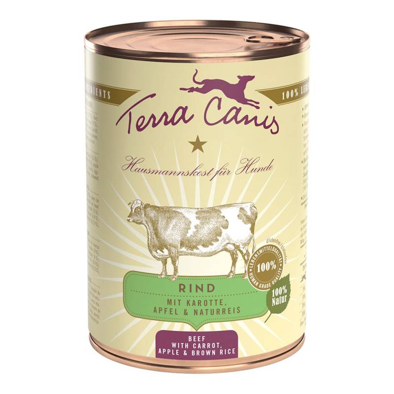 Terra Canis CLASSIC - Rind mit Karotte, Apfel und Naturreis 12x400g von Terra Canis