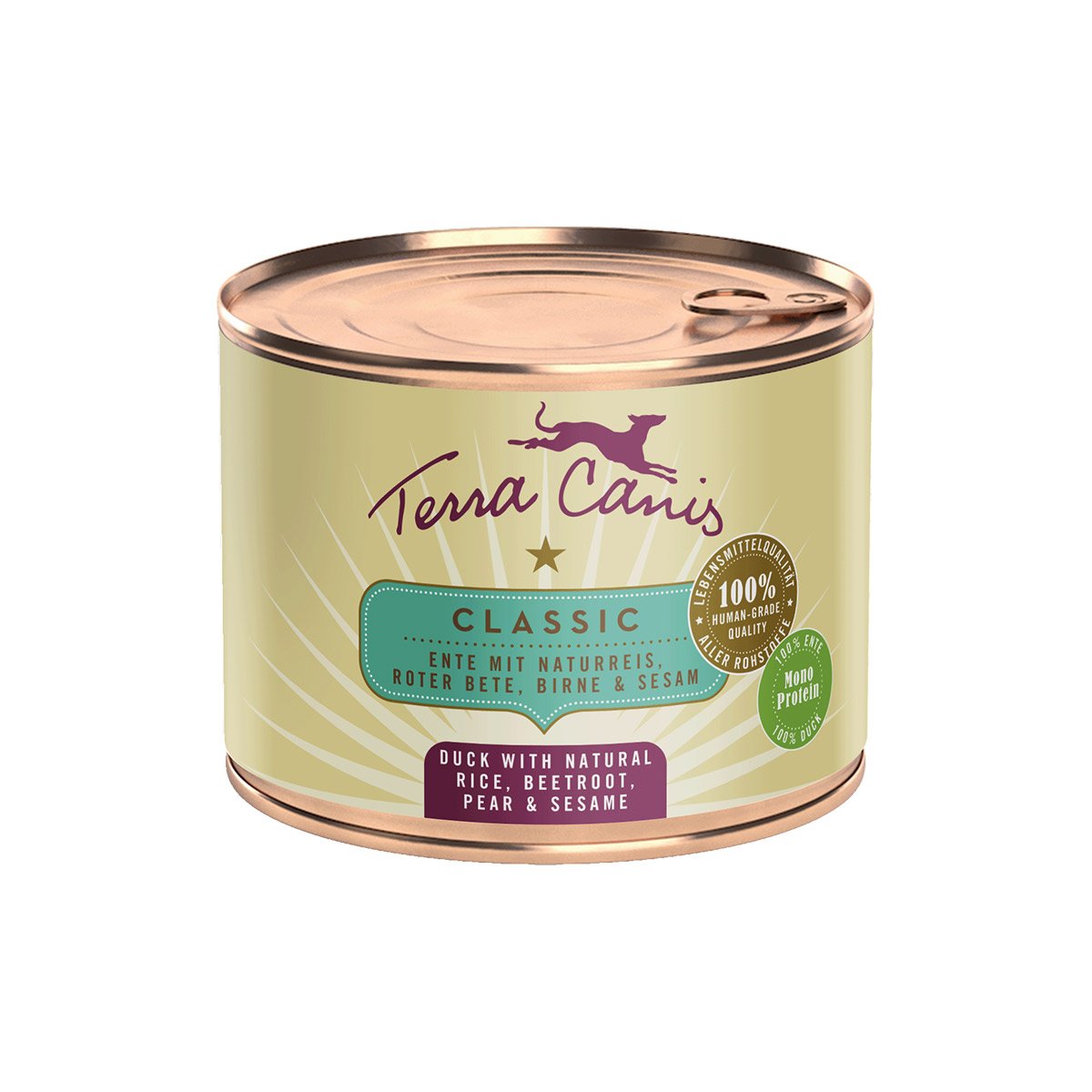 Terra Canis Classic Ente, Reis, Rote Bete, Birne & Sesam 12x200g von Terra Canis