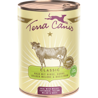 Terra Canis Classic | Kalb mit Hirse, Gurke, gelber Melone und Basilikum 400g von Terra Canis