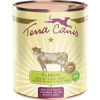 Terra Canis Classic | Kalb mit Hirse, Gurke, gelber Melone und Basilikum 800g von Terra Canis