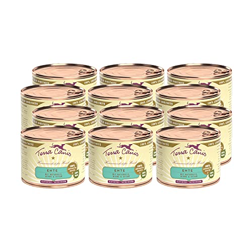 Terra Canis Ente, Naturreis, Rote Bete & Birne - Classic Nassfutter, 12x200g I Premium Hundefutter in 100% Lebensmittelqualität Aller Rohstoffe I Reichhaltig & gesund, allergen- & getreidearm von Terra Canis