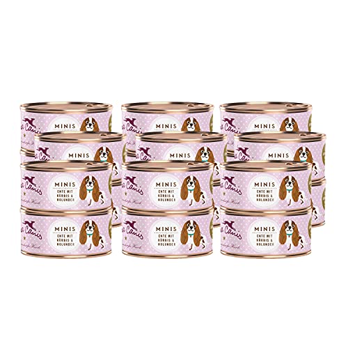 Terra Canis Ente, Kürbis, Erdbeere & Holunder Mini-Hunde Nassfutter, 18x100g I Premium Hundefutter in 100% Lebensmittelqualität Aller Rohstoffe I Kalziumreich, gesund, Getreide- & glutenfrei von Terra Canis