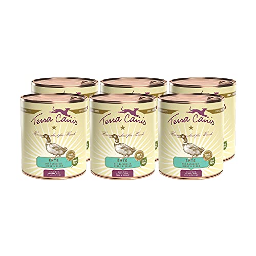 Terra Canis Ente, Naturreis, Rote Bete & Birne - Classic Nassfutter, 6x800g I Premium Hundefutter in 100% Lebensmittelqualität Aller Rohstoffe I Reichhaltig & gesund, allergen- & getreidearm von Terra Canis