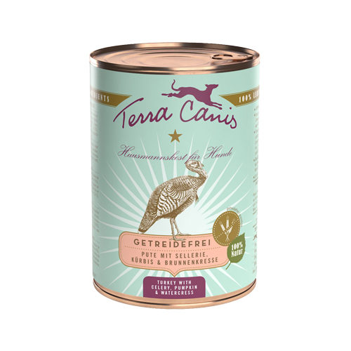 Terra Canis Getreidefrei Hundefutter - Dosen - Pute mit Sellerie - 6 x 400 g von Terra Canis