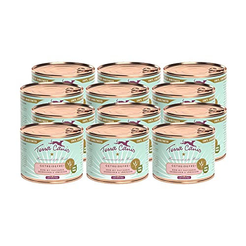 Terra Canis Huhn, Pastinake, Brombeere & Löwenzahn - Getreidefreies Nassfutter, 12x200g I Premium Hundefutter in 100% Lebensmittelqualität Aller Rohstoffe I Reichhaltig, gesund & glutenfrei von Terra Canis