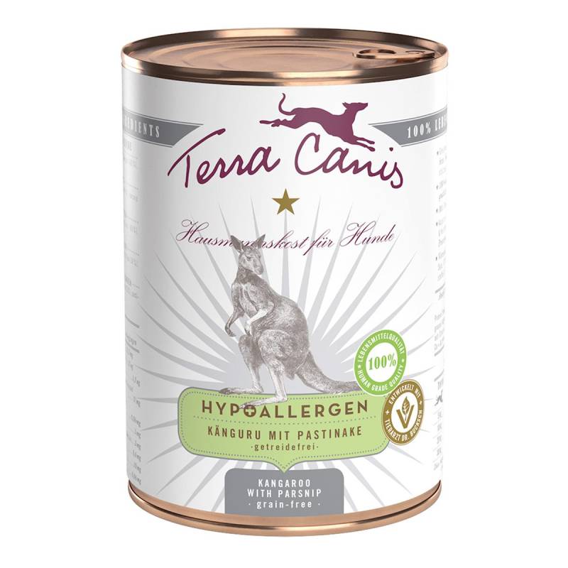 Terra Canis HYPOALLERGEN – Känguru mit Pastinake 6x400g von Terra Canis