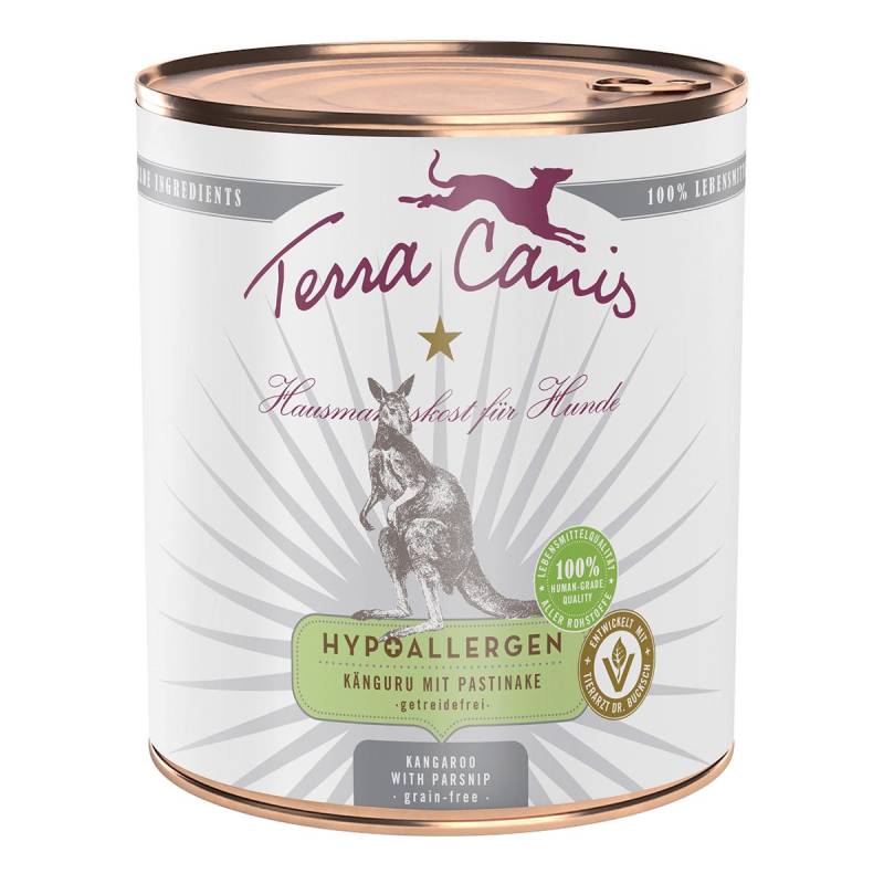 Terra Canis HYPOALLERGEN – Känguru mit Pastinake 6x800g von Terra Canis