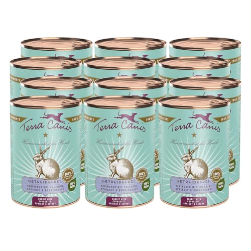 Terra Canis Kalb, Petersilienwurzel, Mango & Johannisbeere - Getreidefreies Nassfutter, 12x400g I Premium Hundefutter in 100% Lebensmittelqualität Aller Rohstoffe I Reichhaltig & gesund, allergenarm von Terra Canis