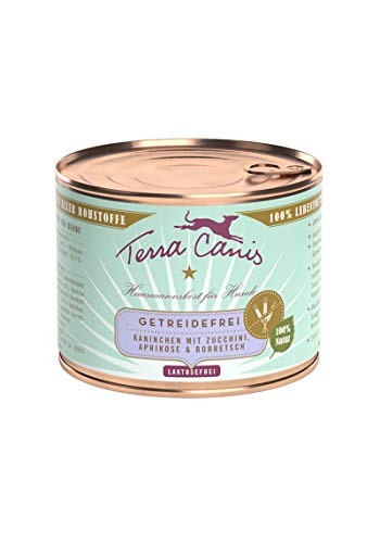 Terra Canis Kaninchen mit Zucchini, Aprikose & Borretsch, 12er Pack (12 x 200 g) von Terra Canis