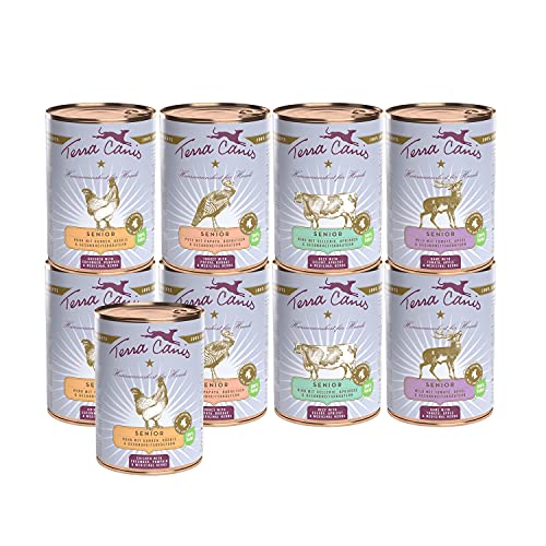 Terra Canis Kennenlernpaket L - Senior, 9x400g I Premium Hundefutter in 100% Lebensmittelqualität Aller Rohstoffe I Reichhaltig & gesund I Allergenarm & glutenfrei von Terra Canis